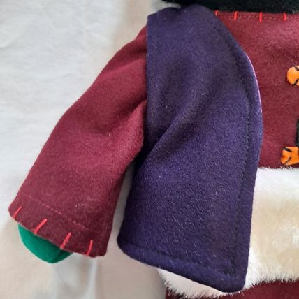 Vintage ZCMI PENGUIN 3D PLUSH CHRISTMAS STOCKING 22" Bird Felt