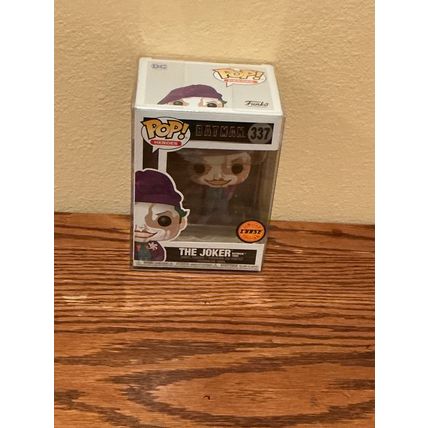 Funko Pop! Heroes: Batman 1989 - The Joker #337 Chase Figure (Box & Protector)