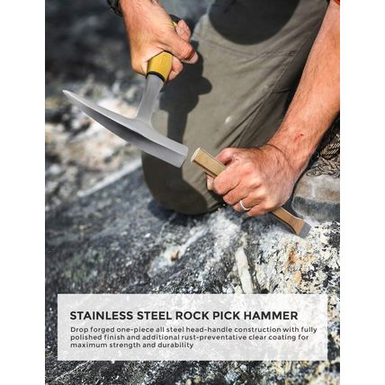 INCLY 15 PCS Geology Rock Pick Hammer Kit, 32Oz Hammer & 3 PCS Digging Chisels S