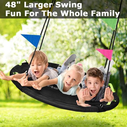48 Inch Tree Swing, Larger Saucer Flying Swing for Whole Family, 900Lbs Weight C