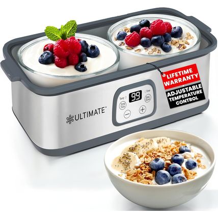 Ultimate Probiotic Yogurt Maker with Adjustable Time & Temp Control - Make Trill