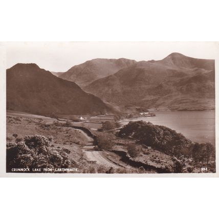 ED 392 CRUMMOCK LAKE FROM LANTHWAITE . PRINTED POSTCARD