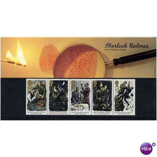 GB 1993 Sherlock Holmes Presentation Pack # 241 NHM SG 1784-1788