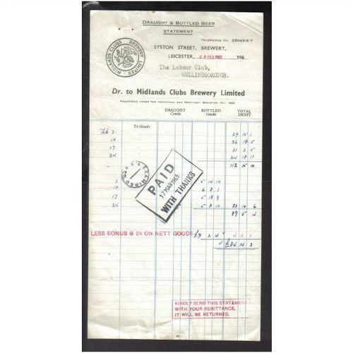 MIDLANDS CLUBS BREWERY LTD,LEICESTER,28FEB1 965