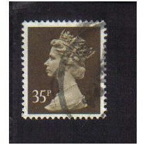 1988 GB DEFINITVE 35P SEPIA F/U SG X988