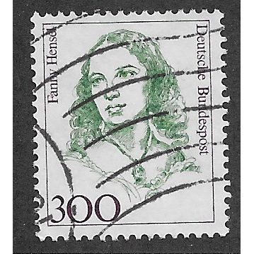 GER 1986 300pf 'FAMOUS WOMEN -FANNY HENSEL' FINE USED (EBID54-493)