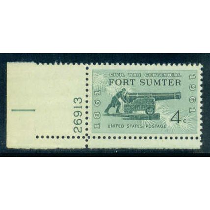1178 4c Fort Sumter Fine MNH P#S LL 26913 ZA1987