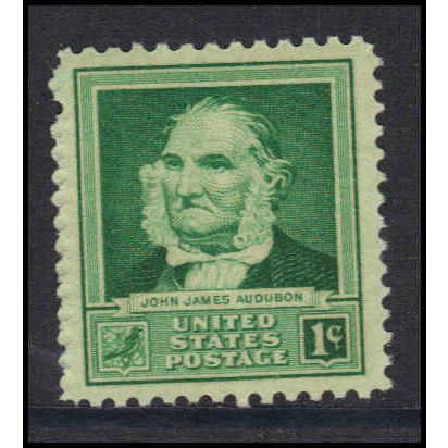 874 1c John Audubon Almost Very Fine MNH U2805