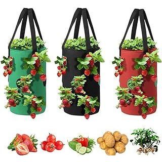 Polyethylene Hanging Planter Bags x 3