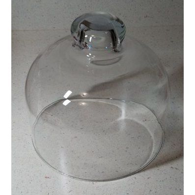 Domed Glass Cupcake/Small Cake/Pastry Cover With Round knob Grip