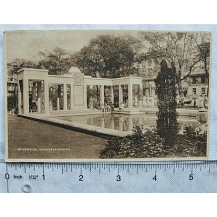 vintage postcard Brighton War Memorial