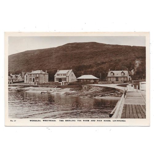 R.P. POSTCARD TEA ROOM & PIER HOUSE ISLE-OF-ARRAN SCOTLAND POSTED 1928 (2994)