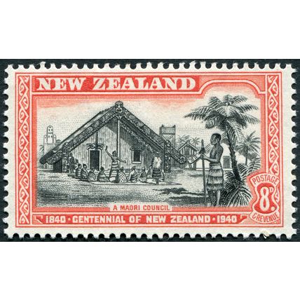 New Zealand 1940 8d black & red SG 623 unused
