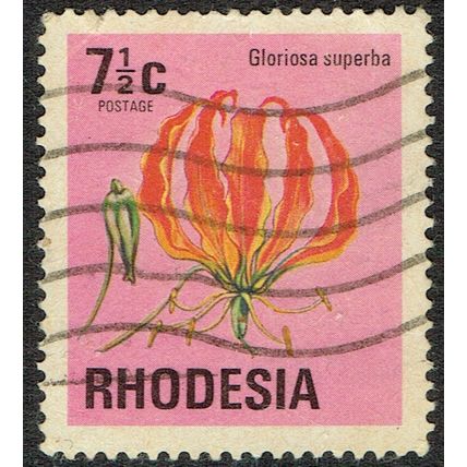 Rhodesia 1974 Wild Flowers 7½c Multicoloured SG495 GU