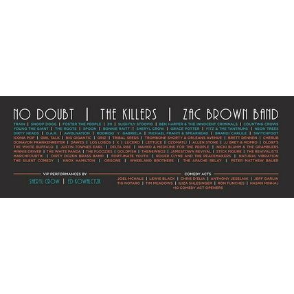 2015 KAABOO DEL MAR GIBSON 311 ZAC BROWN KILLERS CONCERT POSTER 9/18-19 20 LTDED