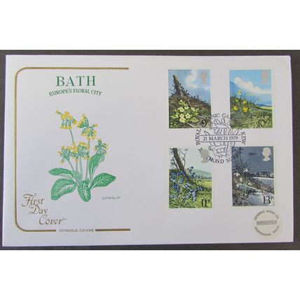 COTSWOLD - SPRING WILD FLOWERS FIRST DAY COVER 1979