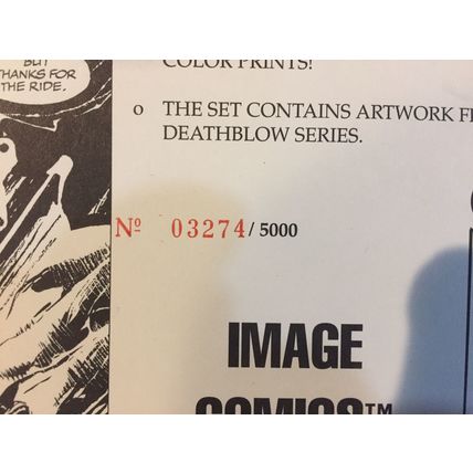 Jim Lee's Deathblow Art Portfolio, numbered & factory sealed