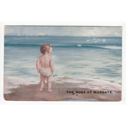 The Boss at Margate Postcard 1913 Art Kent
