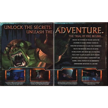 Disney's Atlantis The Lost Empire: Trial By Fire (PC-CD, 2001) -NEW CD in SLEEVE