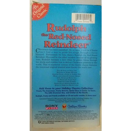 Rudolph the Red-Nosed Reindeer (VHS, 1999) - Christmas Holiday Tape - Very Nice!