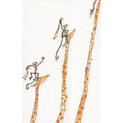 Roald Dahl The Giraffe & The Pelly And Me Long Necks Postcard