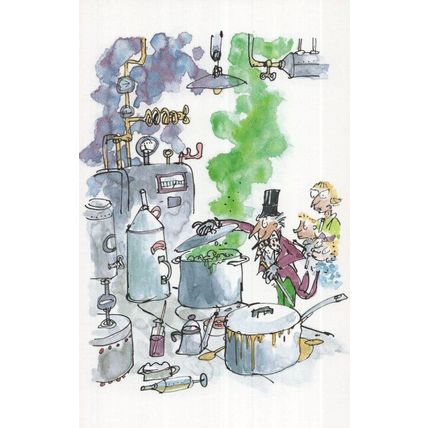 Roald Dahl Charlie & The Chocolate Factory Book Machine Postcard