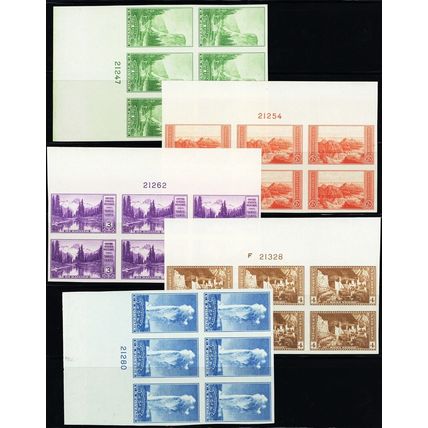 756-65, Unused VF LH Set Of Plate Blocks .. Stuart Katz