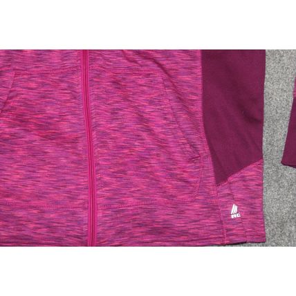 Womens RBX Hoodie Sweatshirt Size XL Zip Up Athletic Purple Pink Knit