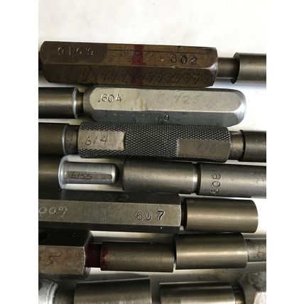 LOT THE PIPE MACHINERY GO NO GO PLUG GAGE .614,.616,.607,.608,.605,.600,.620,E