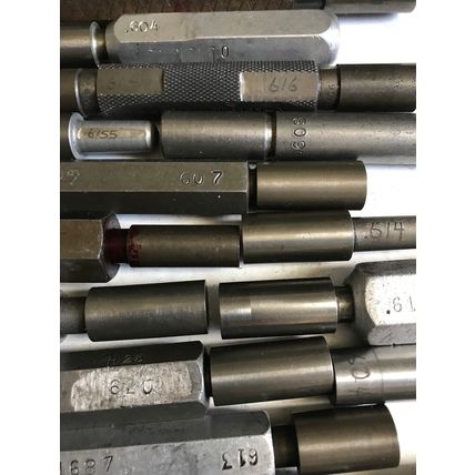LOT THE PIPE MACHINERY GO NO GO PLUG GAGE .614,.616,.607,.608,.605,.600,.620,E