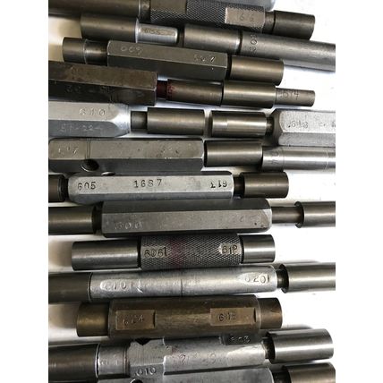 LOT THE PIPE MACHINERY GO NO GO PLUG GAGE .614,.616,.607,.608,.605,.600,.620,E