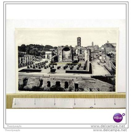 TEMPLE OF VENUS AND ROME, ROME, ITALY, 1937, Postcard