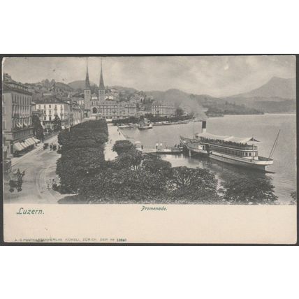 Promenade, Luzern, 1904 - Künzli AK