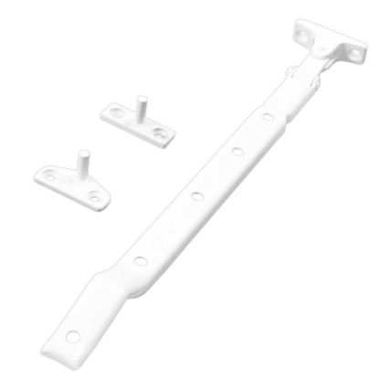 WHITE WINDOW CASEMENT FASTENER/STAY CATCH Straight Lever Arm Lock Pull Handle UK