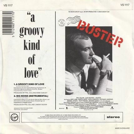 Phil Collins : A Groovy Kind Of Love : 1988 : 45 rpm single