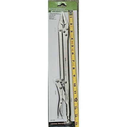 Extra Long Nose 15 Inch Reach Locking Pliers Vise Needle Nose Straight Style New