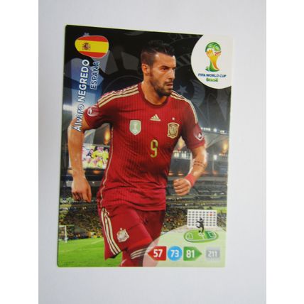 Alvaro Negredo - Spain - 2014 Panini Adrenalyn XL Brazil World Cup (ef1)
