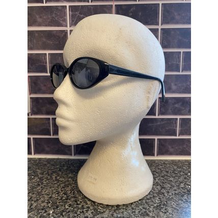 Black oval lens sunglasses men's women's New