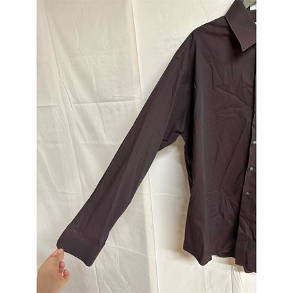 Concepts by Claiborne Men's Plum Purple Dress Shirt Size 17 Long Sleeve