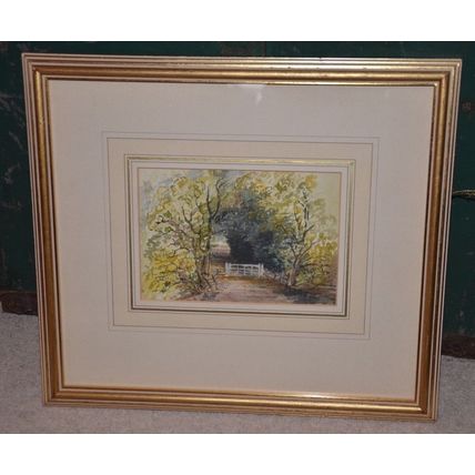 Original British art JANE INGLIS In Debden Park 1847 Victorian pastels TATE