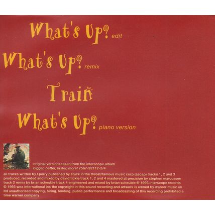 CD 12" 4 Non Blondes - What's up?