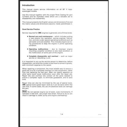 Johnson 125C 130 200 225 250 90° LV Outboard Service Manual 1997 520212 PDF