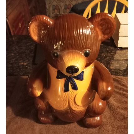 Old Vintage Original Cookie Jar Regal China Kraft T Bear 15" Tall 1982