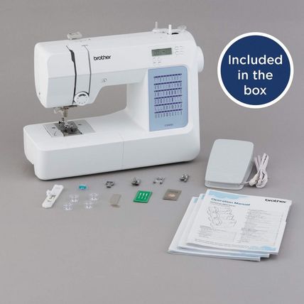 Brother CS5055 Computerized Sewing Machine, 60 Built-In Stitches, LCD Display, 7
