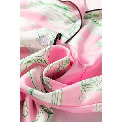 Pink Holiday Resort Short 2pcs Pajama Set