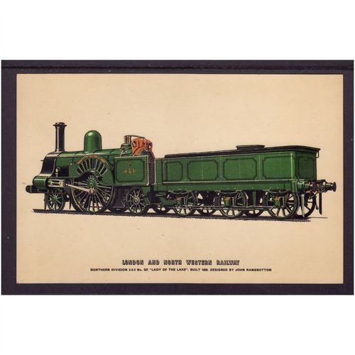 LONDON AND NORTH WESTERN RAILWAY LADY OF THE LAKE BUILT 1859 UNUSED