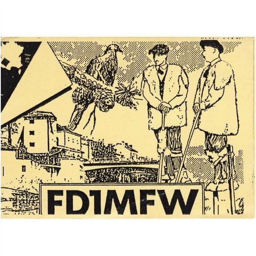 Amateur Radio QSL Card France FD1MFW Mont-de-Marsan Passerieux