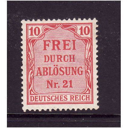 GERMANY OFFICIAL STAMP 1903 SG O 85 10pf RED M MINT
