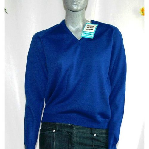 Vintage 1980 Royal Blue Sweater Size 36" New with Tag