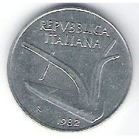 ITALIE 10 LIRE 1982